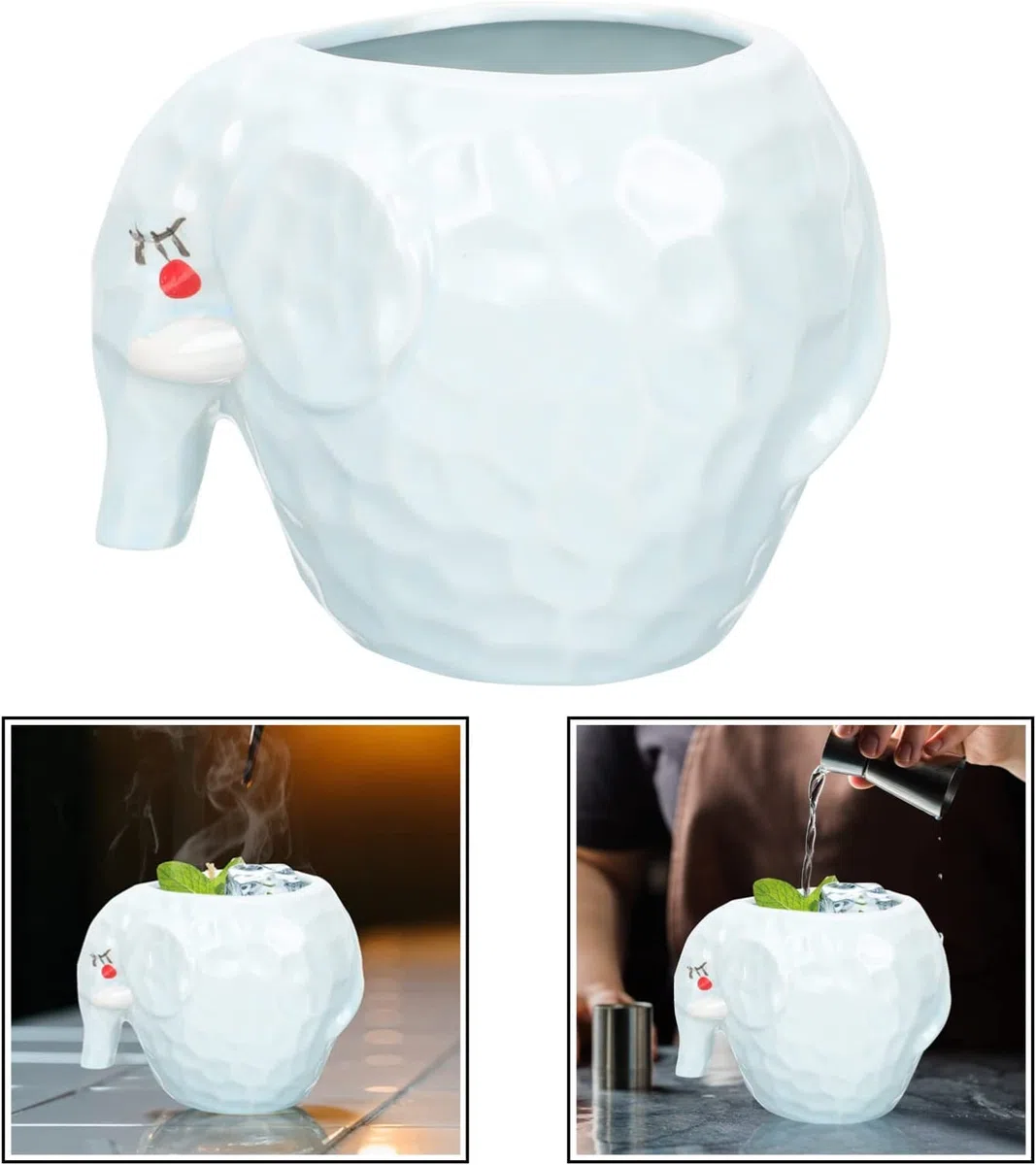 Taza de café Taza de té Taza Tazas de cerámica creativas Juego de vidrio Taza con forma humana Novedad Taza de café Tazas Vaso de degustación Bebidas Tazas for beber for fiestas en Hawai Bares Restaur