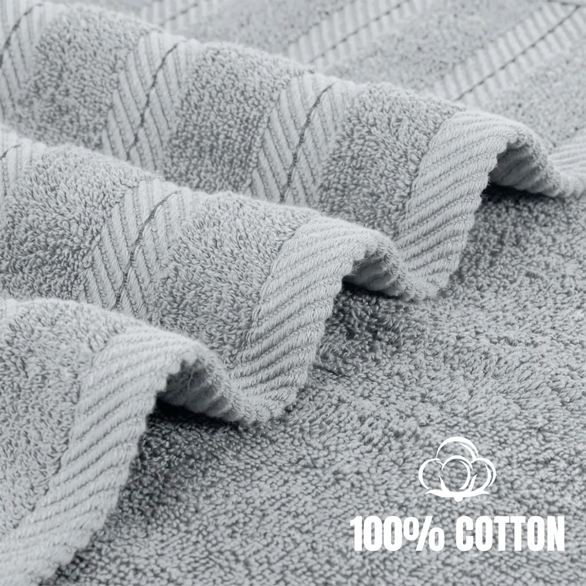 Utopia Towels Juego de toallas de 8 piezas, súper absorbentes y de secado rápido, 100 % algodón hilado en anillo, toallas gruesas para baño, spa y hotel, 2 baños, 2 manos, 4 toallas pequeñas, color
