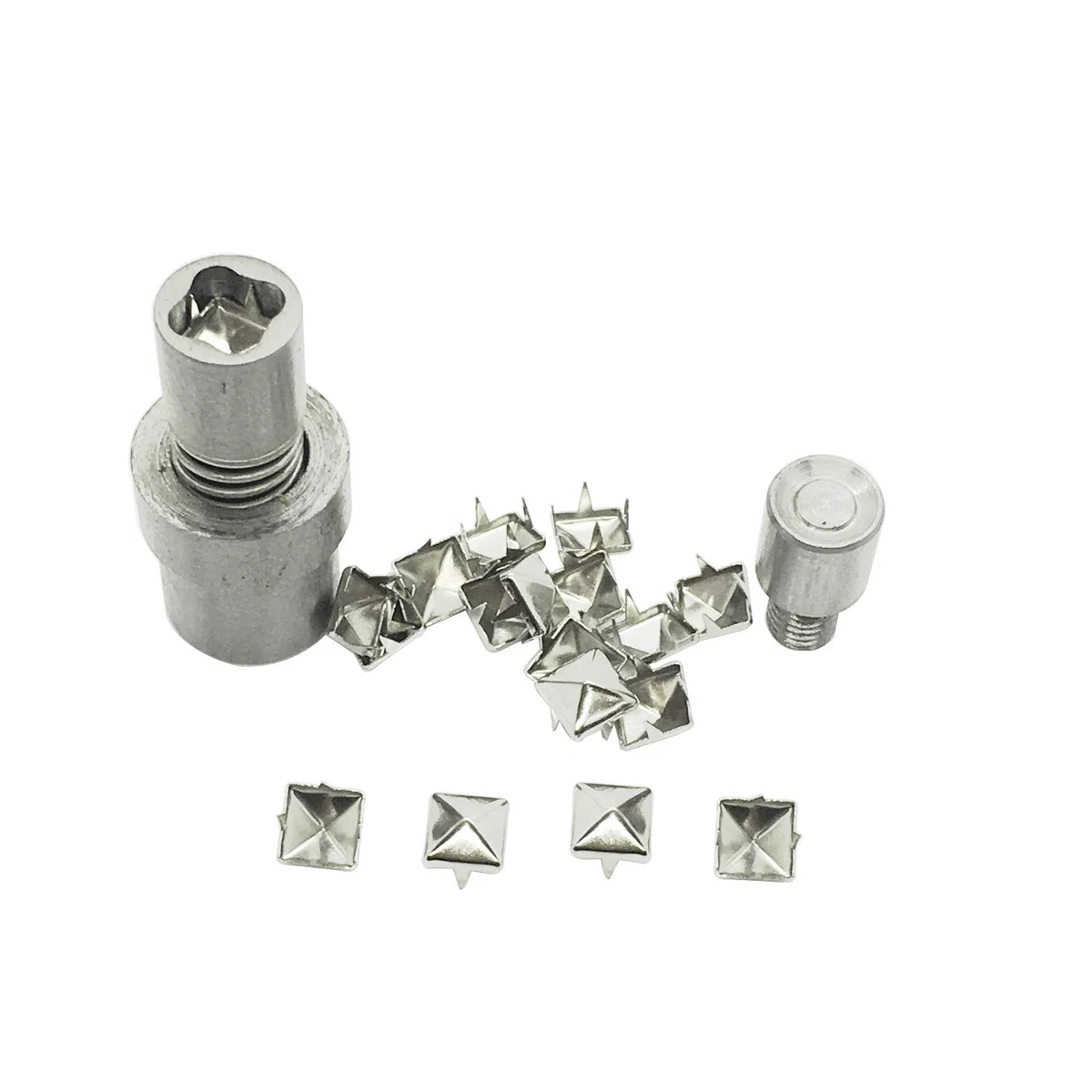 Trimming Shop Pirámide Botones a Presión Plantilla Con Universal Mano Verde Máquina Prensa Set Para Ajuste Y Fijación Tuercas En Artesanía en Piel, Ropa, Bolsas, Correas, Artes y Manualidades