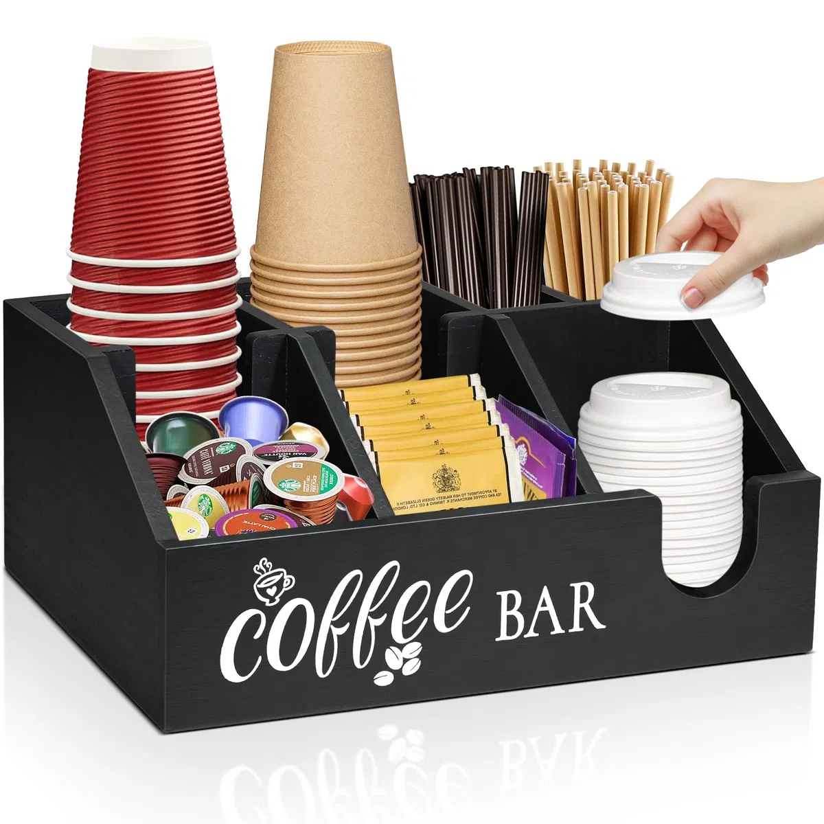 Soportes para cápsulas de café (negro)