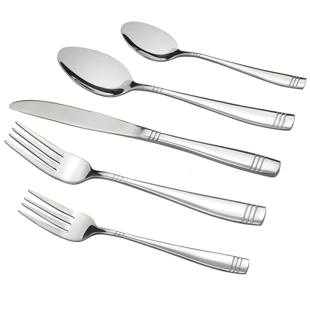 obston 80-piece cubiertes Set Acero Inoxidable, servicio para 16