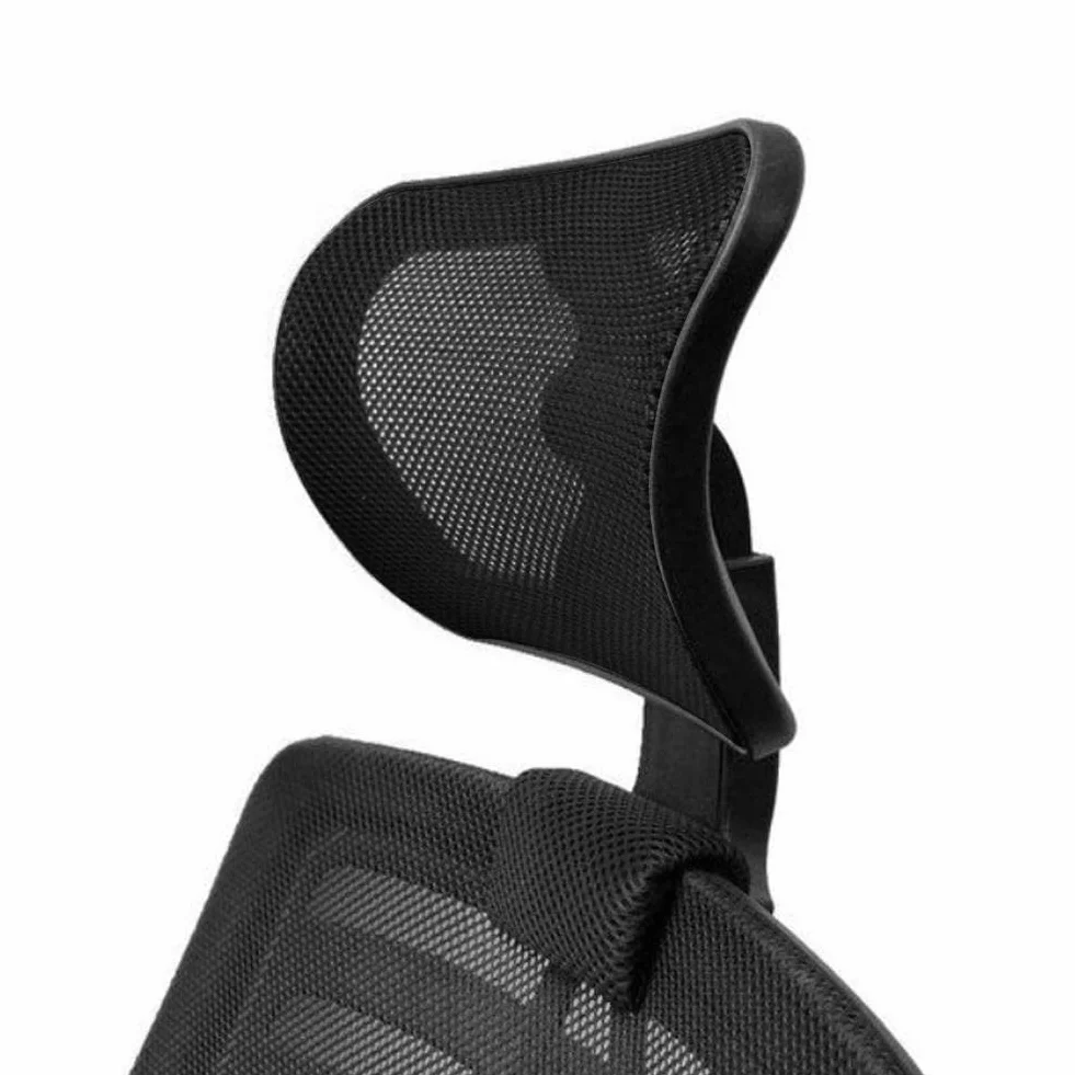 reposacabezas ajustable y giratorio, soporte para cuello y espalda de silla ejecutiva ergonómica, color negro