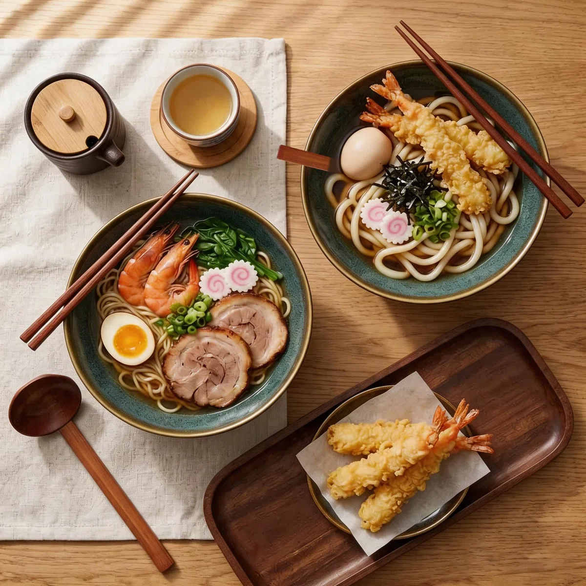 Juego de 2 Cuenco de Ramen, Ramen Bowl de Cerámica de 1200 ml con Palillos y Cucharas, Bol Ramen Japonés, Tazón Ramen De Cerámica, Ensaladeras, Tazones de Sopa de Porcelana