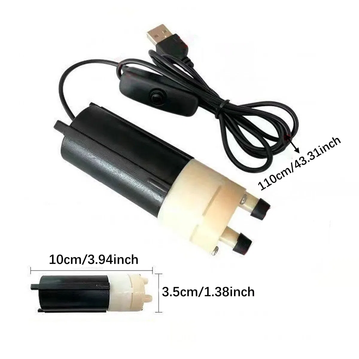perfk Bomba de sifón para elaboración de Cerveza, Bomba eléctrica USB para vinos, Suministros para elaboración de vinos, Manguera de Tubo de Bomba de sifón,