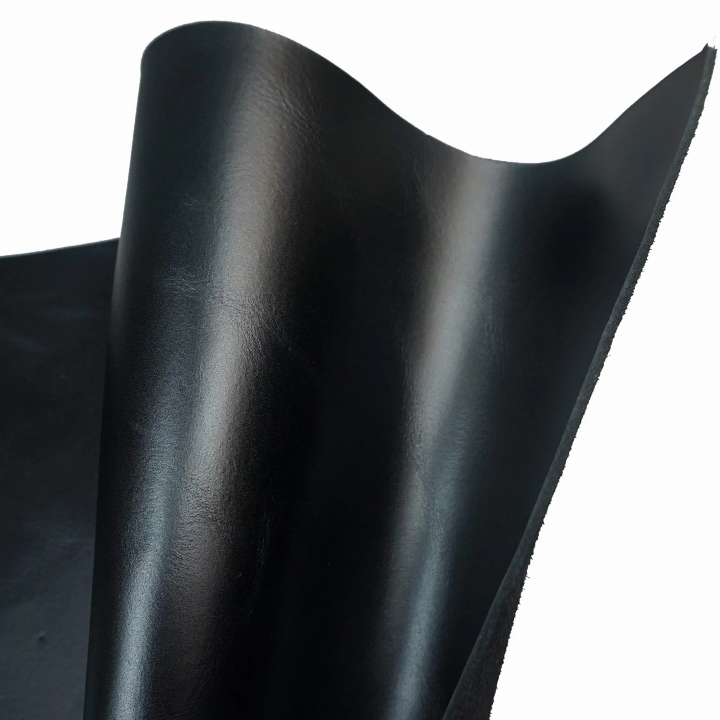 Cuero vacuno encerado al aceite de 2 mm, grado superior, 141.7-170.1 g, cuadrado de cuero genuino precortado (negro, 30.5 cm x 61.0 cm)