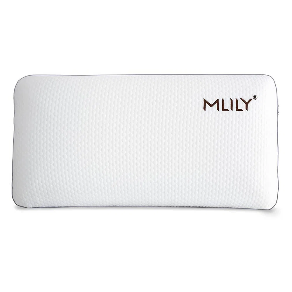 MAXCOLCHON - Almohada Viscoelástica de Firmeza Media para Alivio Cervical y Soporte de Cuello con Tejido Strech Tencel Transpirable 70x35cm Altura 15cm