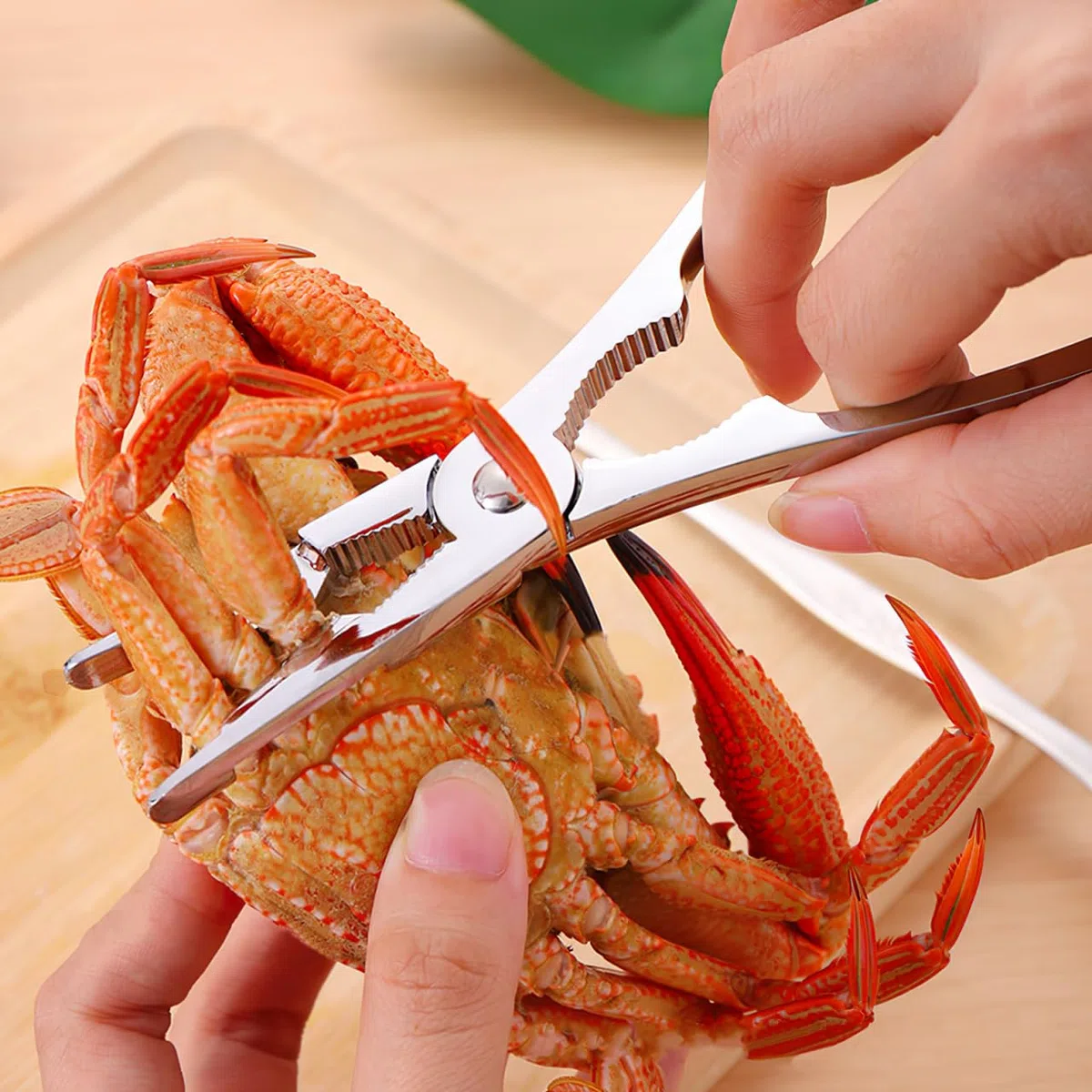 Sewroro Juego de 6 Utensilios para Mariscos de Acero Inoxidable Kit para Comer Cangrejo y Langosta con Mango Ergonómico Incluye Tenedores y Pelador Adecuado para Uso Doméstico y