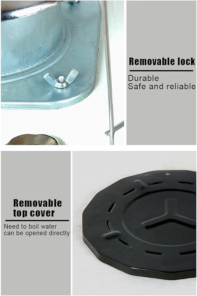 Calentador portátil de queroseno, estufa de campamento para interiores y exteriores, camping, pesca en hielo, calefacción envolvente ajustable con potencia de fuego
