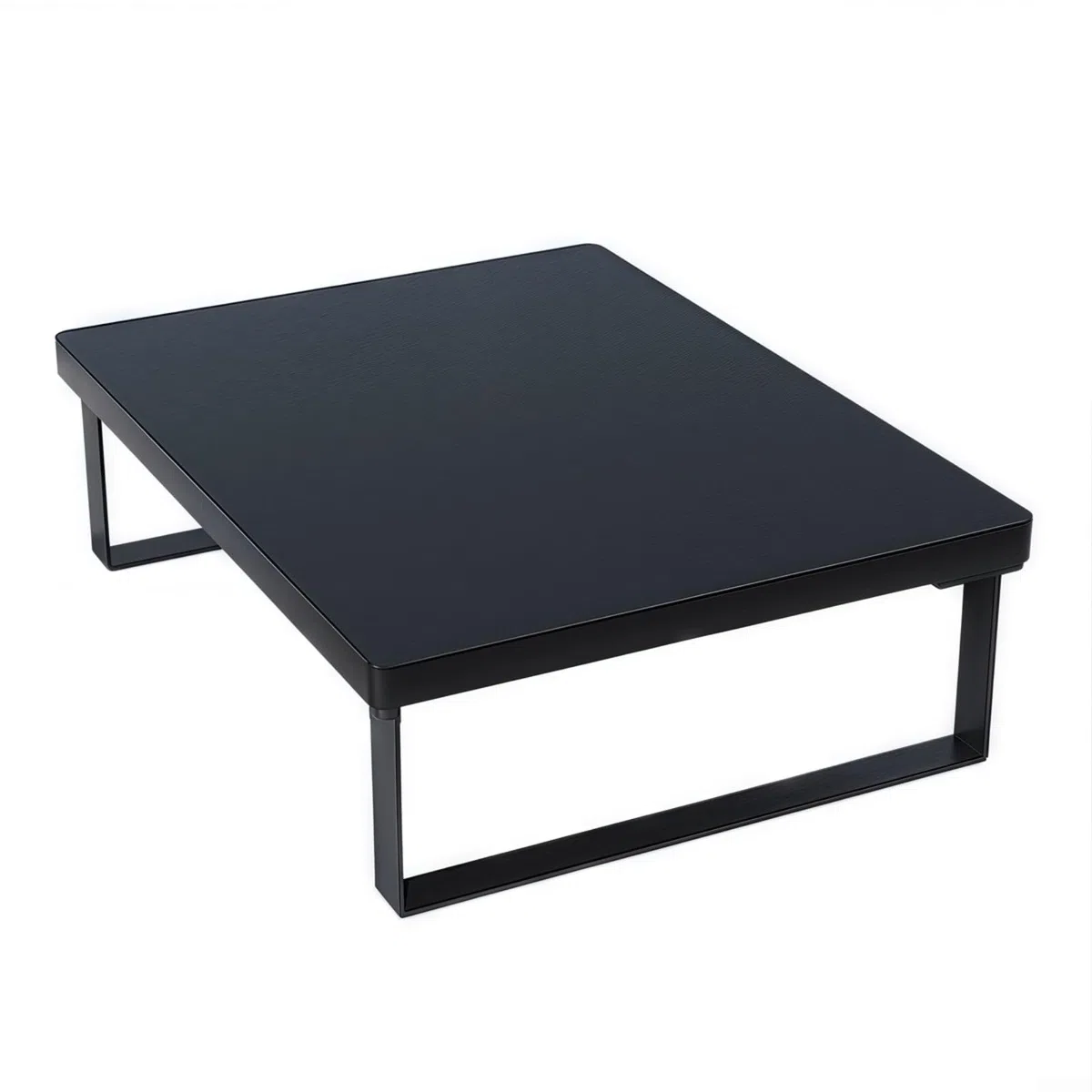 Soporte para microondas 40X30x8.5cm | Estante de metal y madera negro/blanco/amarillo | Base antideslizante, resistente para encimera de cocina, escritorio de estudio y almacenamiento