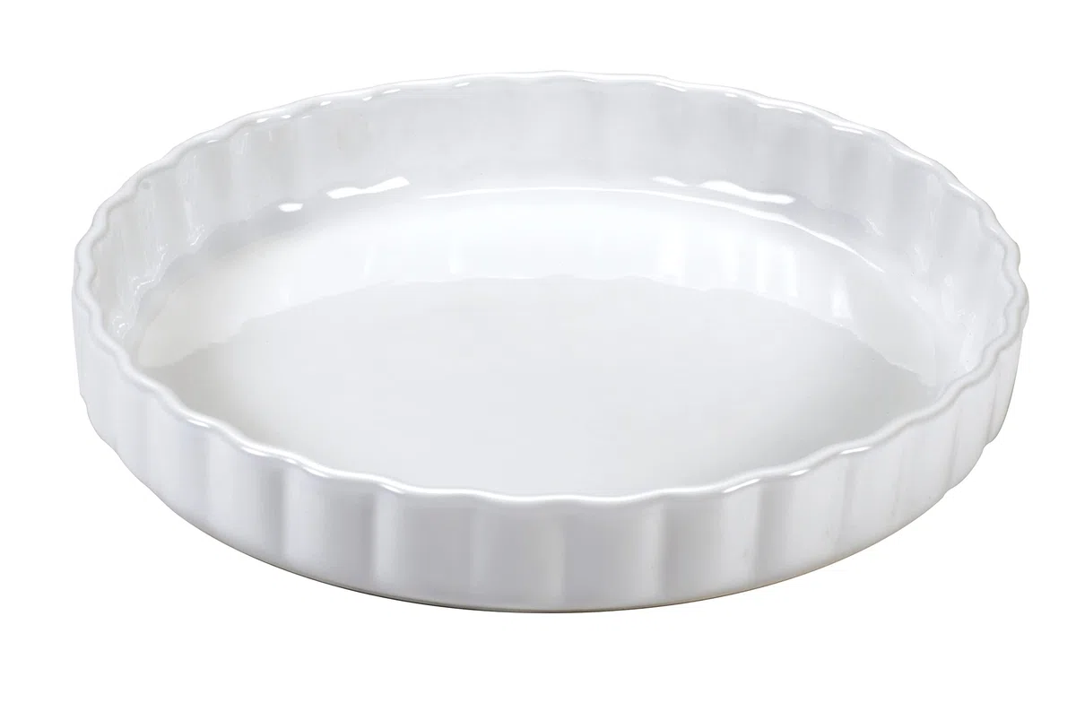 Guardini, Ceramica, Tartera de 29 cm, Material: Cerámica. Color Blanco.