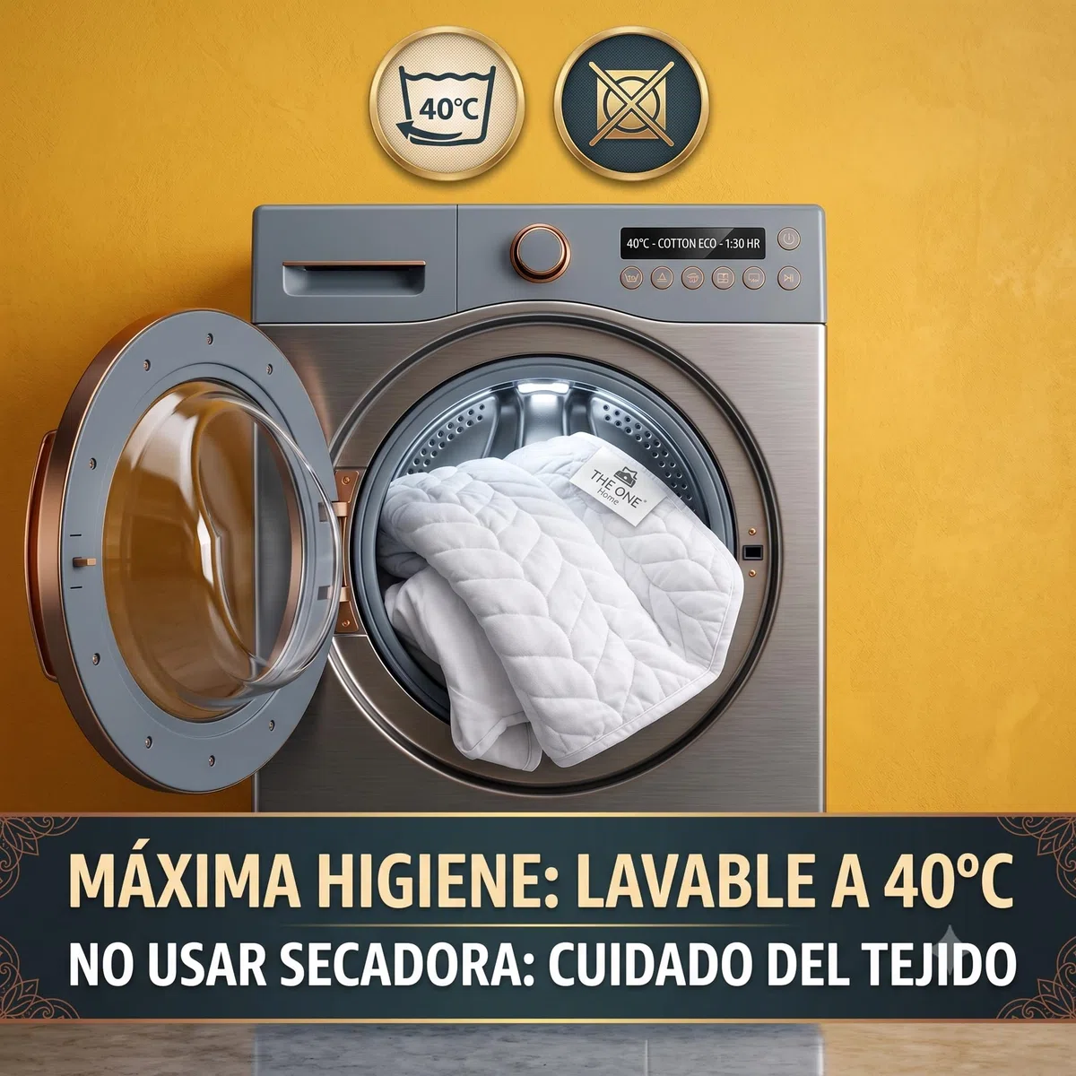 Protector de Colchón 150x190/200 cm Impermeable Acolchado Onda, Funda Cubre Colchón Ajustable Esquinas Elásticas hasta 35 cm, Cama Matrimonio, Transpirable Silencioso