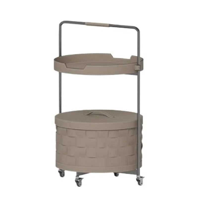 Mueble del Salón Moderno sofá con Ruedas pequeño, Mesa Auxiliar for Sala de Estar, Mesa de Centro de Cuero con Forma de Silla de Montar móvil Sencilla Mesas Auxiliares Salón