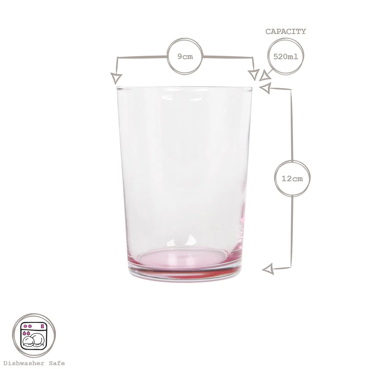 Lav 52429 Vaso Sidra Pastel, 520Cc, Colores Surtidos