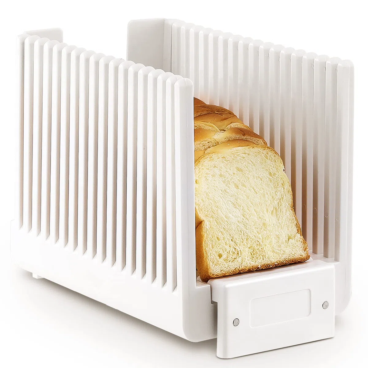 Geedel Cortador de Pan para Pan Casero, Rebanadora de Pan Plegable y Compacta, Tabla Cortar Pan Fácil de Limpiar sin BPA
