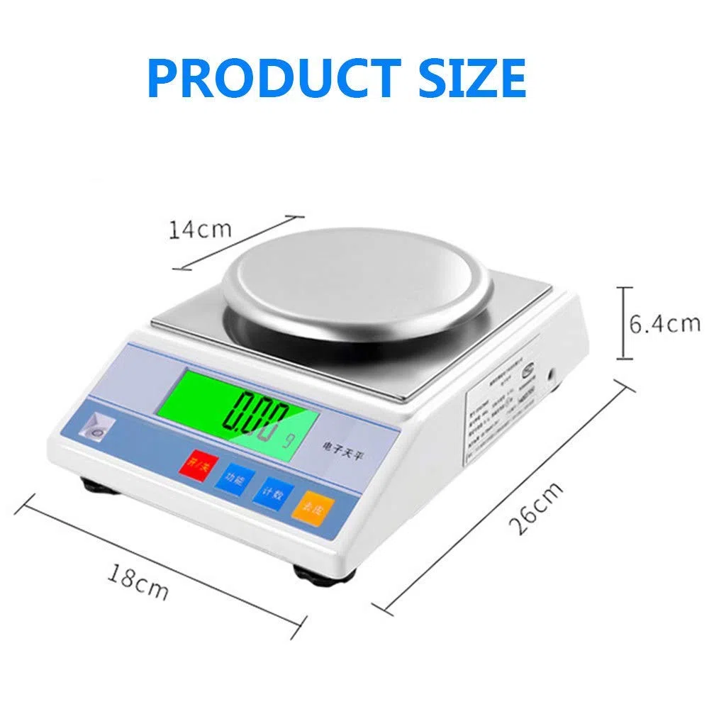 Báscula de Cocina 300G/600G/1000G/2000G X 0,01 G Báscula de Laboratorio Digital de Alta precisión Báscula de Laboratorio Digital Balanza analítica de Alta precisión Báscula contadora para Ind