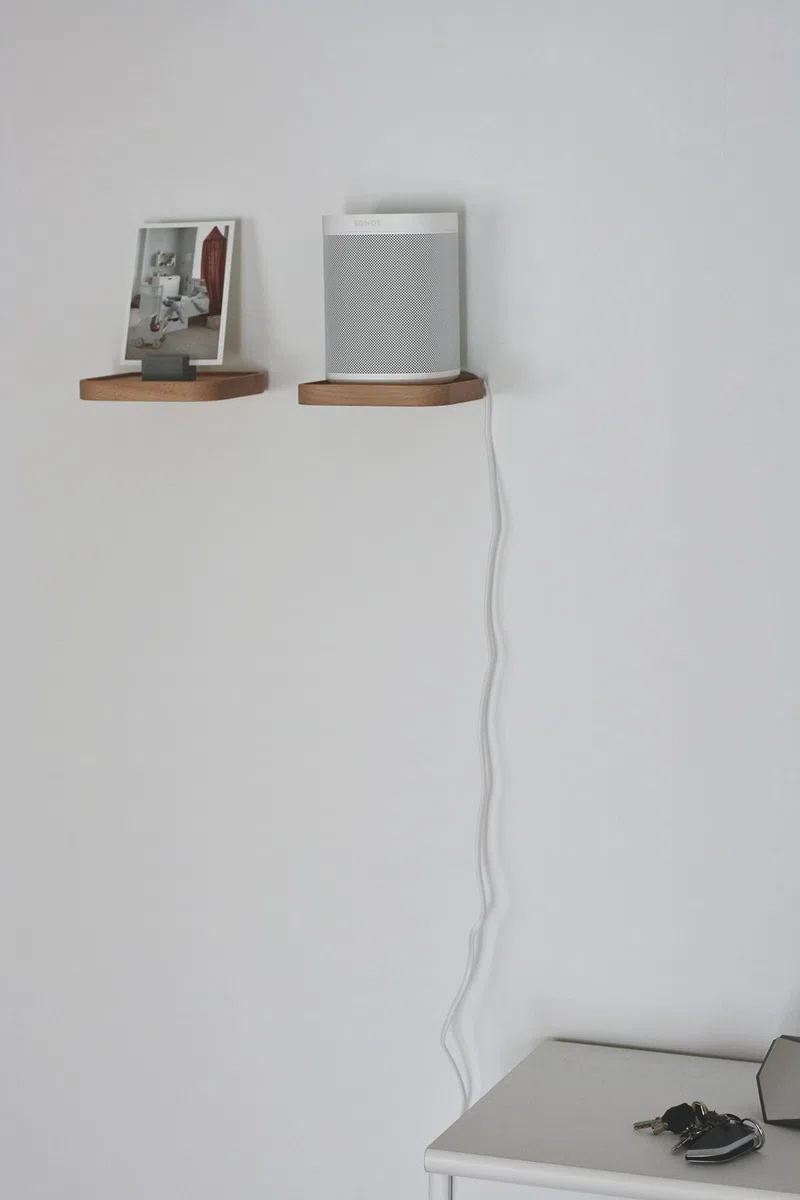Raft Estantería de Pared Madera Cuadrados Baldas Flotante Estanterias de Pared Estante Colgante Mural Suspendida Exhibición para Plantas Vela Foto Decoracion Diseño Juego de 2 (Cuadrado 15cm)