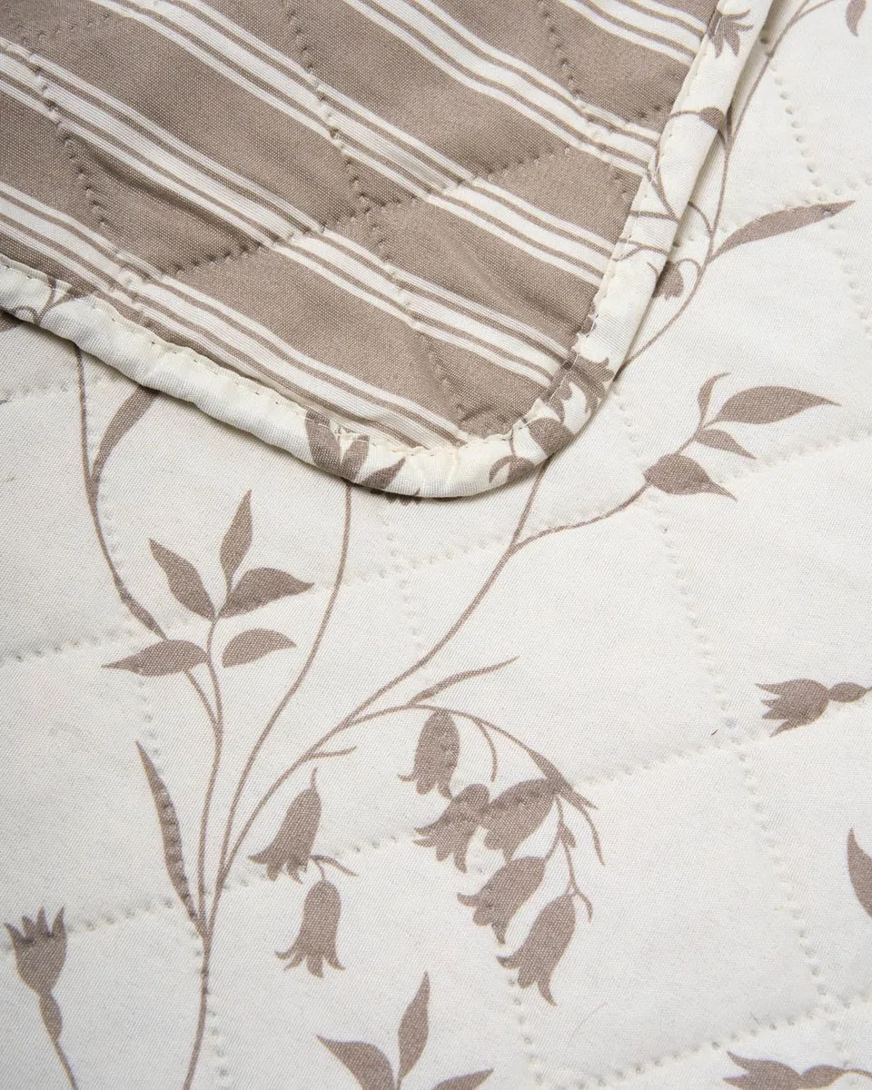 TRAMAS+ Colcha Bouti Estampada para Cama, Cubrecamas Ligero de Primavera y Verano - Cama de 135-150 (240x270) - Alpaca Verde