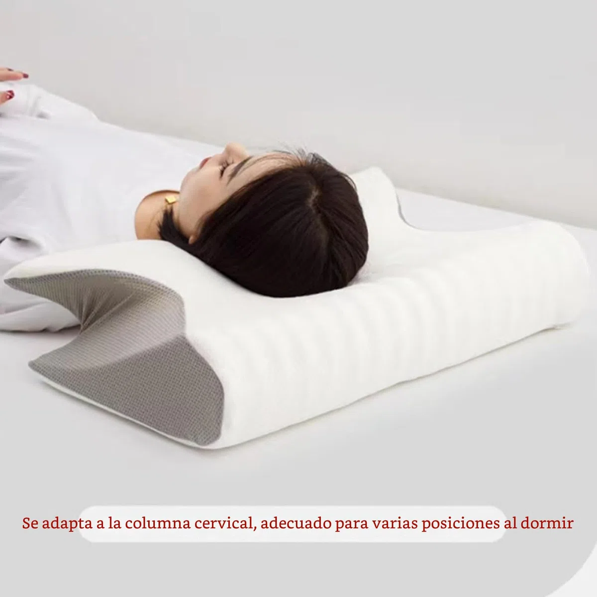 Orthosleep - Almohada ortopédica cervical serenium para aliviar las molestias en el cuello, Serenium cojín ergonómico con funda extraíble para una fácil limpieza