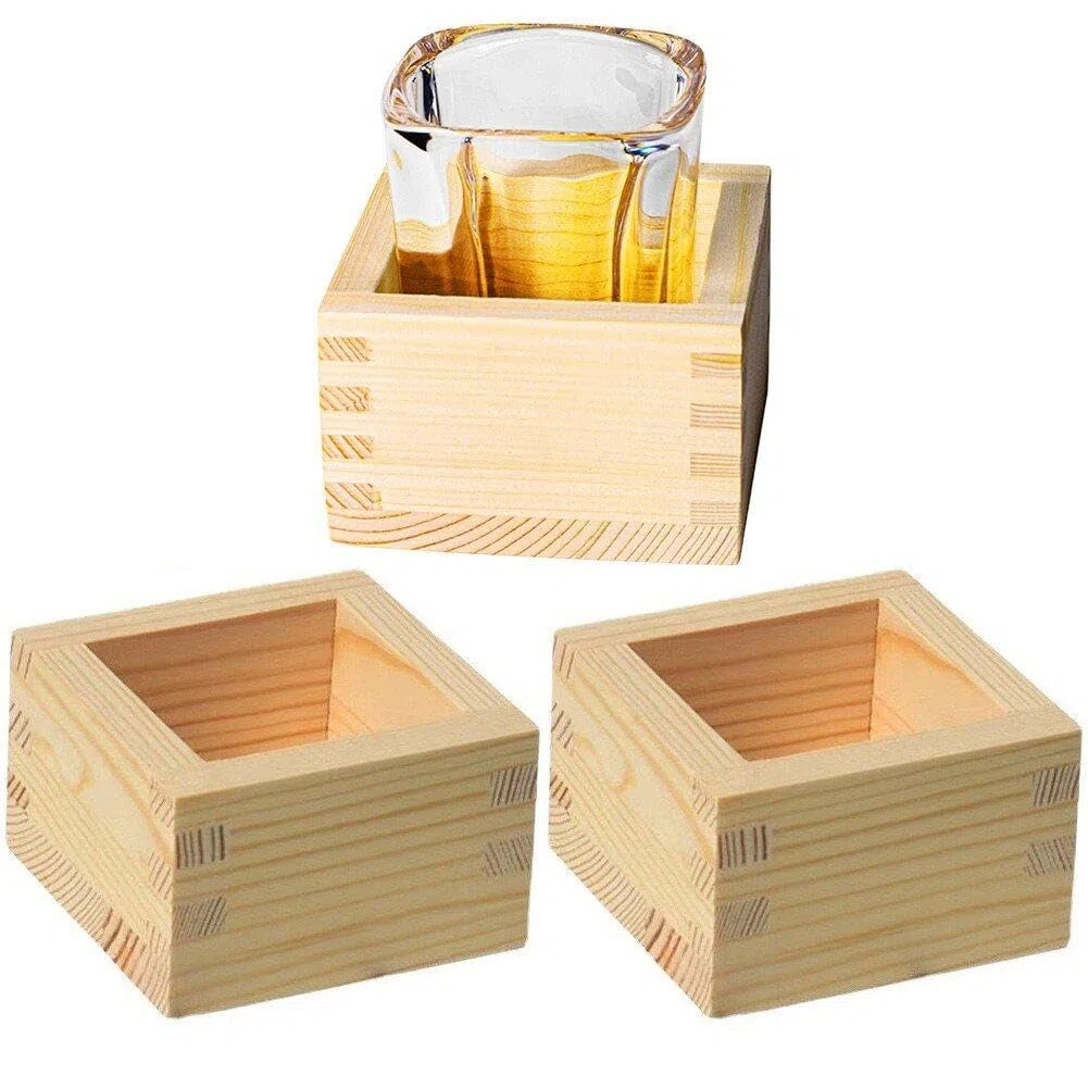 Taza De Madera De Sake, Caja De Madera, Juego De Vino, Tazas De Sake De Madera Hinoki, Suministros De Cultura De Sake Tradicional Japonés Masu