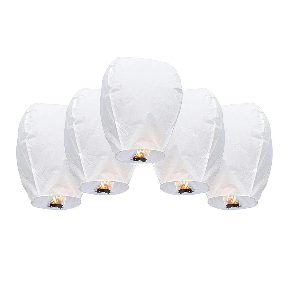 Faroles chinos voladores Sky Lantern Faroles de deseos resistentes Faroles de papel hechos a mano puramente para fiestas de cumpleaños fiestas de cumpleaños Navidad Año Nuevo