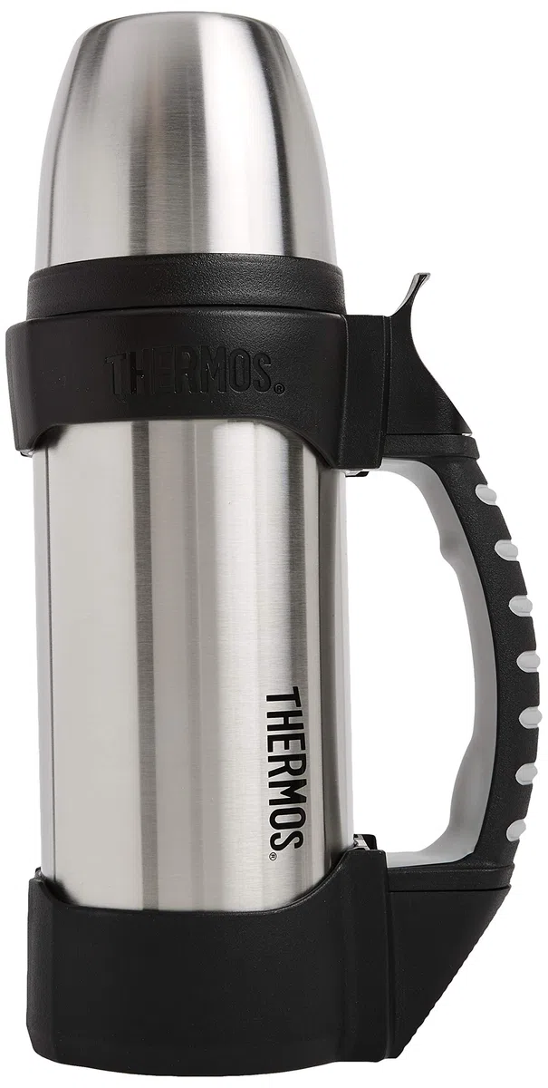 THERMOS 2510TRI2 - Almacenamiento de agua para camping, acero inoxidable/negro