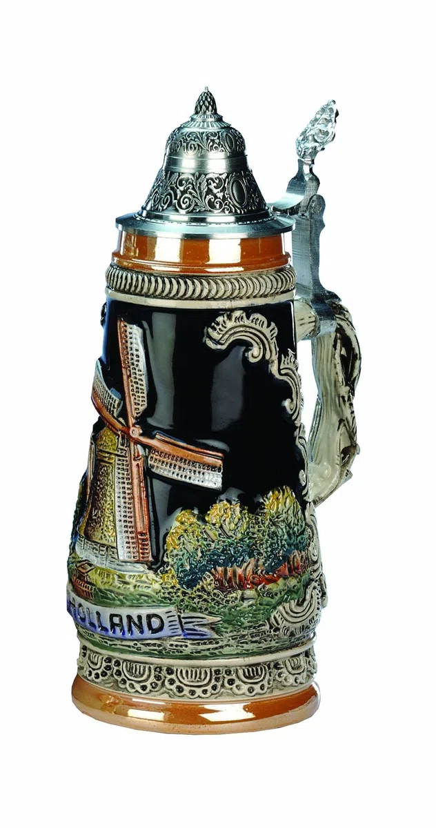 KING Jarra de cerveza alemana Holanda, jarra 0,5 litros