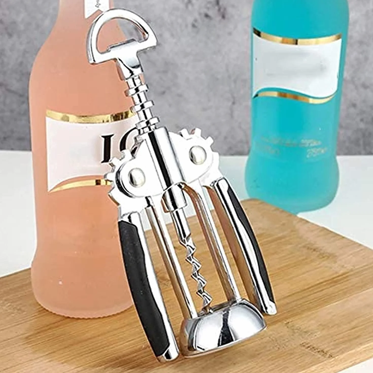 sacacorchos, El mejor abridor de botellas de vino for camareros y camareros profesionales. Abridor de vino con doble bisagra The Wing Corkscrew