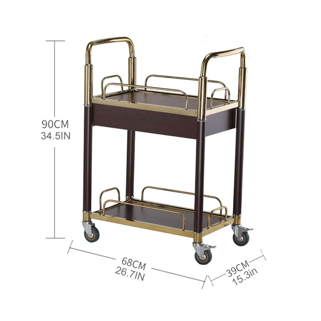 Carrito de almacenamiento de vino para cocina, carrito de servir bebidas, carrito de vino y té para restaurantes, hogar y eventos, elegante organizador de bebidas para vino y bebidas