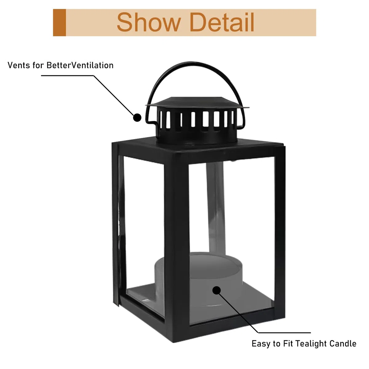 4 farolillos para exteriores, 6 x 10,1 cm, para exteriores, farolillos para velas, farolillos de jardín, farolillos de jardín para portavelas de té, farolillos pequeños de metal para mesa de café