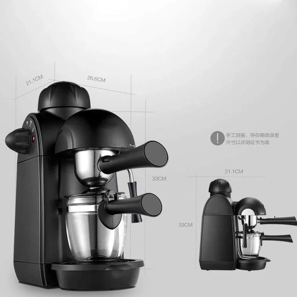 Cafetera Espresso 5bar Cafetera Espresso y Capuchino con espumador de Leche Cafetera Espresso con vaporizador Negro Interesting
