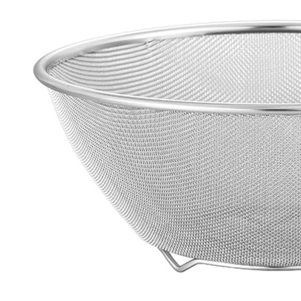 2 escurridores con lavabo, cesta para lavar, colador microporoso de acero inoxidable 304 con cuenco para mezclar, 24CM