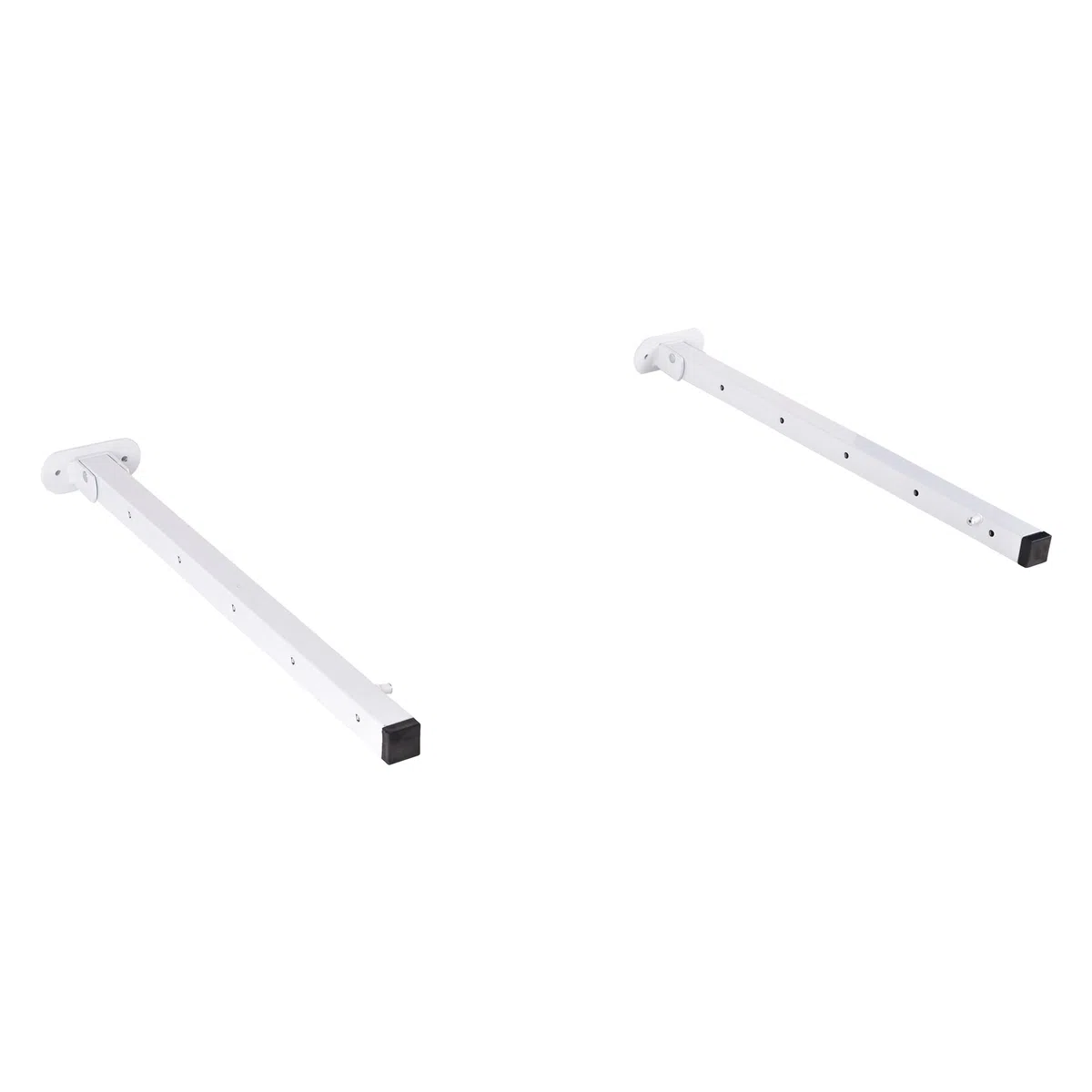 Cofan Tendedero de Pared abatible | Juego de 2 Soportes | Aplicación hasta 150 cm | Incluye Tornillos y Tacos | Longitud: 50,5 cm