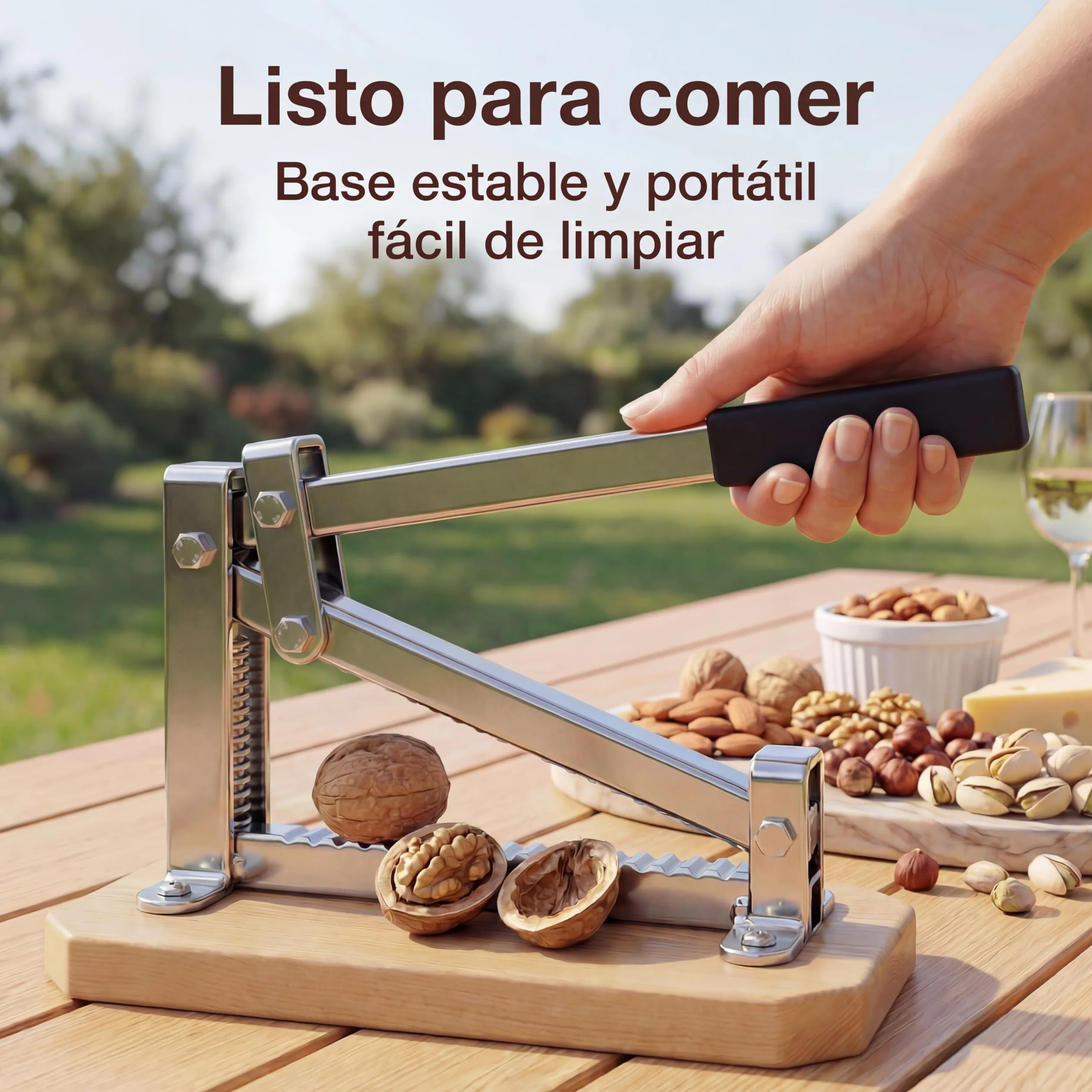 pelamatic Cascanueces, partidor, rompe almendras, Hierro