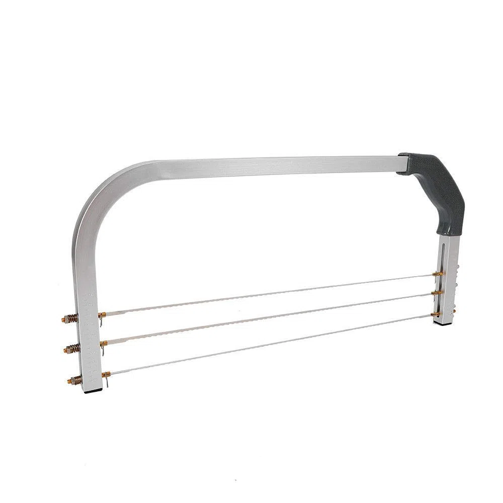 MINUS ONE Cortador de tartas de acero inoxidable de 3 alambres, cortador de tartas