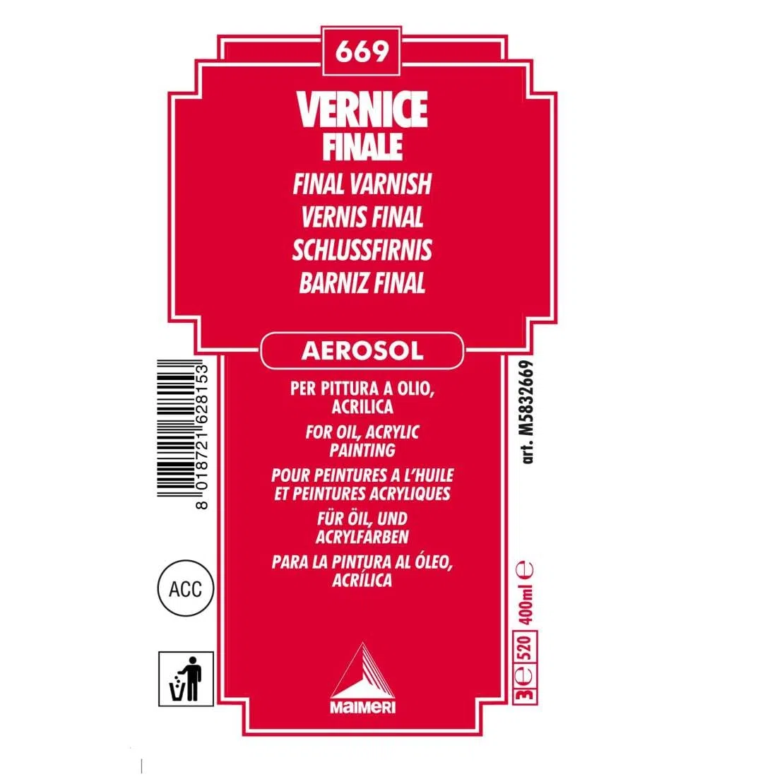 Maimeri Vernice finale lucida - Spray