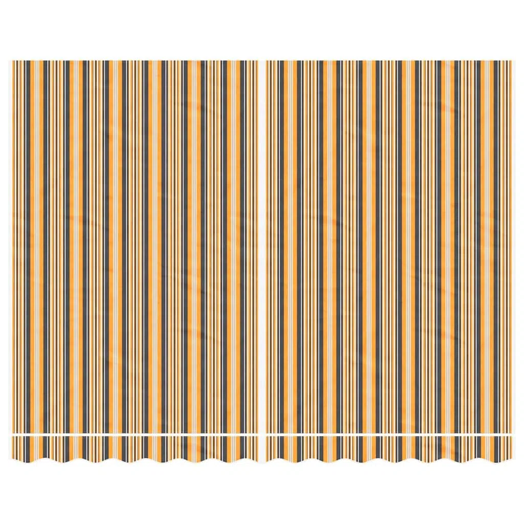 Lona de repuesto 3,5 x 2,5 m, color naranja y negro | 100% poliéster, revestimiento de PU, impermeable, protección solar, ligera, para jardín