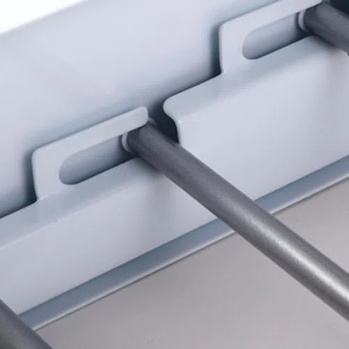 Tendedero Plegable de Pared Mikomika - Diseño Compacto y Retráctil con 30 kg de Capacidad - Ideal para Interior y Exterior, Ahorra Espacio (Blanco)