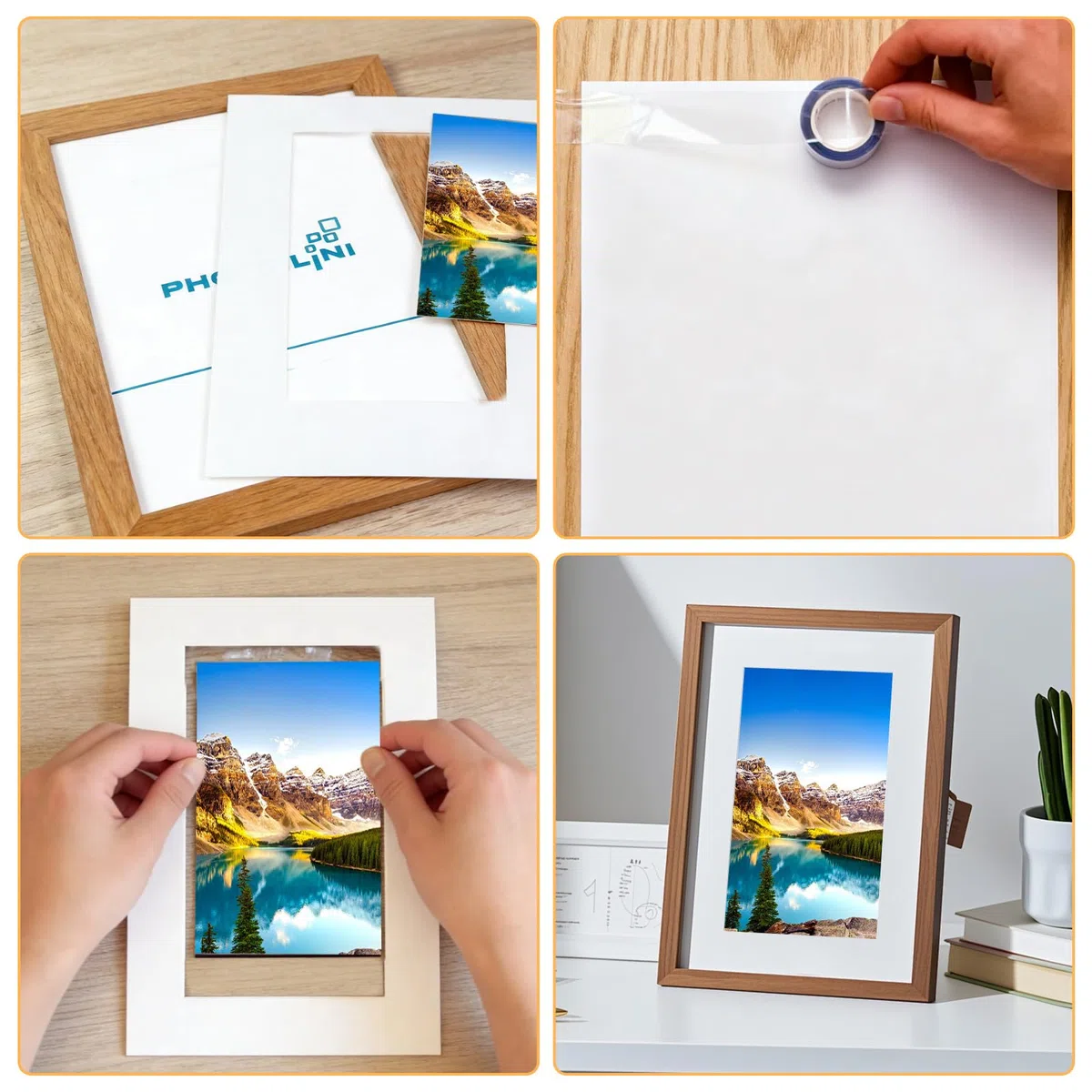 20 Piezas Paspartu 30x40 Blanco para Marco 25,2 x 35,4 cm, Passepartout Blanco con Ventana 19,8 x 30 cm, Cartulina para Marco de Fotos, Laminas, Diplomas y Posters