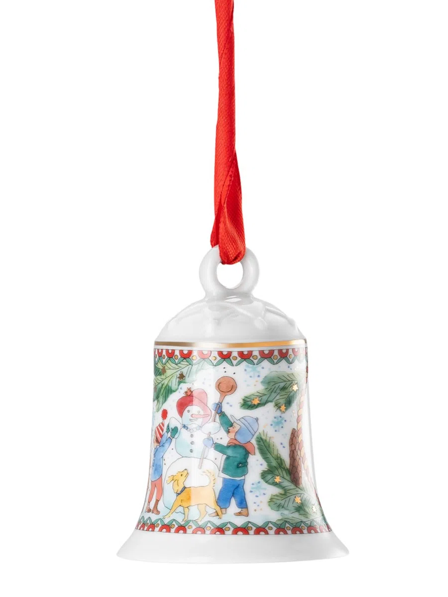 Hutschenreuther Campana de Porcelana Campana de Navidad 2025