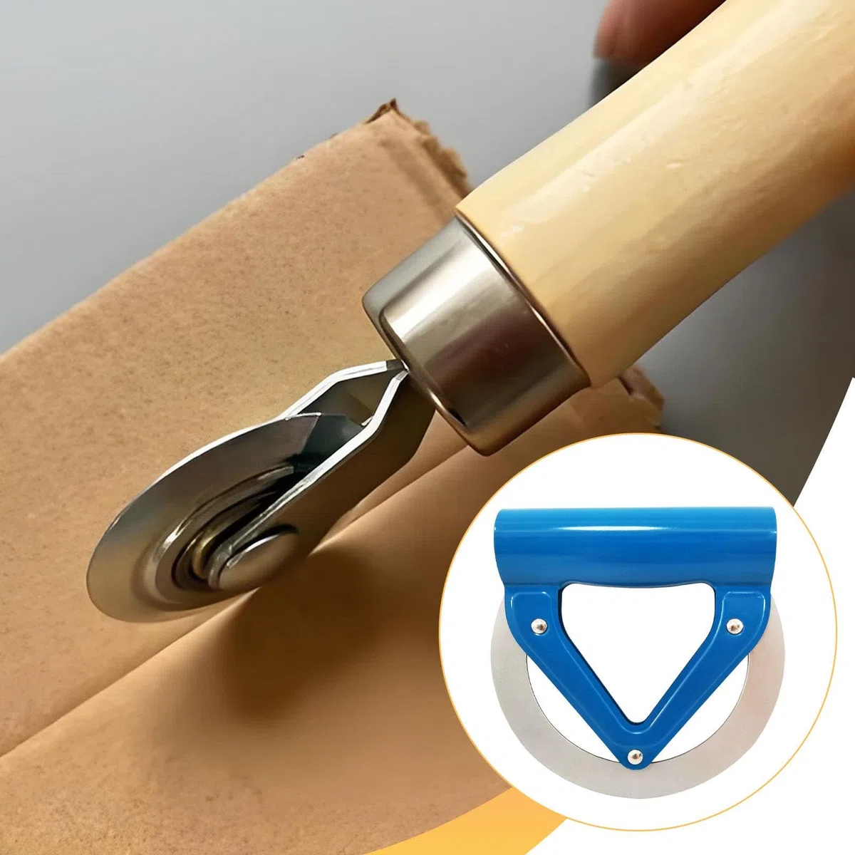 Colcolo Herramienta para Doblar Papel Corrugado Durabilidad Fácil de Usar Agarre cómodo Multiusos Profesional Plegadora de cartón Corrugado, Azul