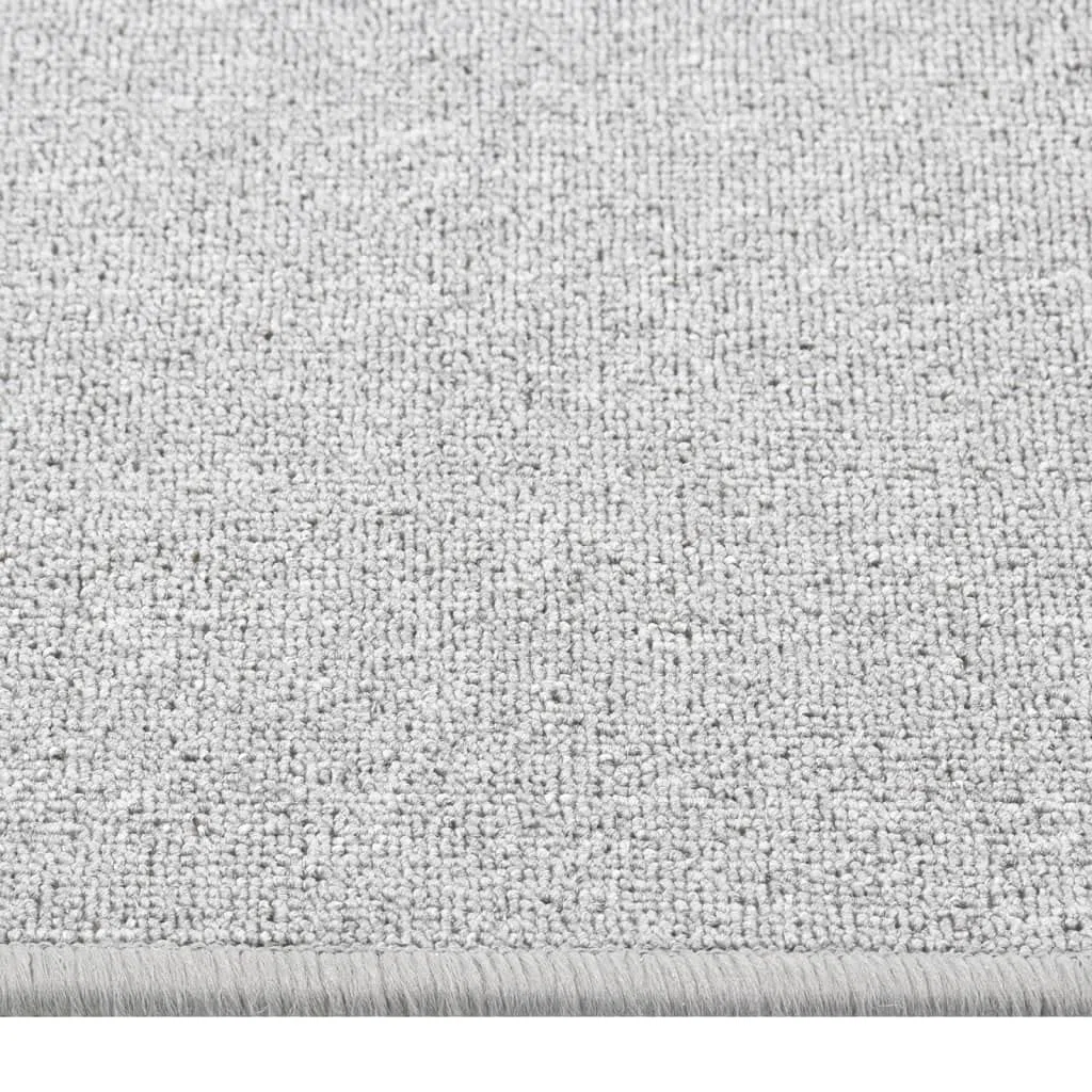 vidaXL Alfombra de Pasillo Entrada Vestíbulo Galería Estera Salón Dormitorio Cocina Oficina Suelo Lavable Antideslizante Gris Claro 50x200 cm