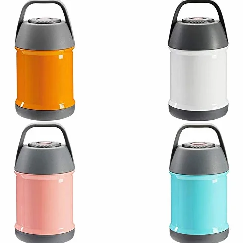 Fiambrera térmica de acero inoxidable de 450 ml con aislamiento al vacío que mantiene la comida caliente y a prueba de fugas. ，Fiambreras(Pink)