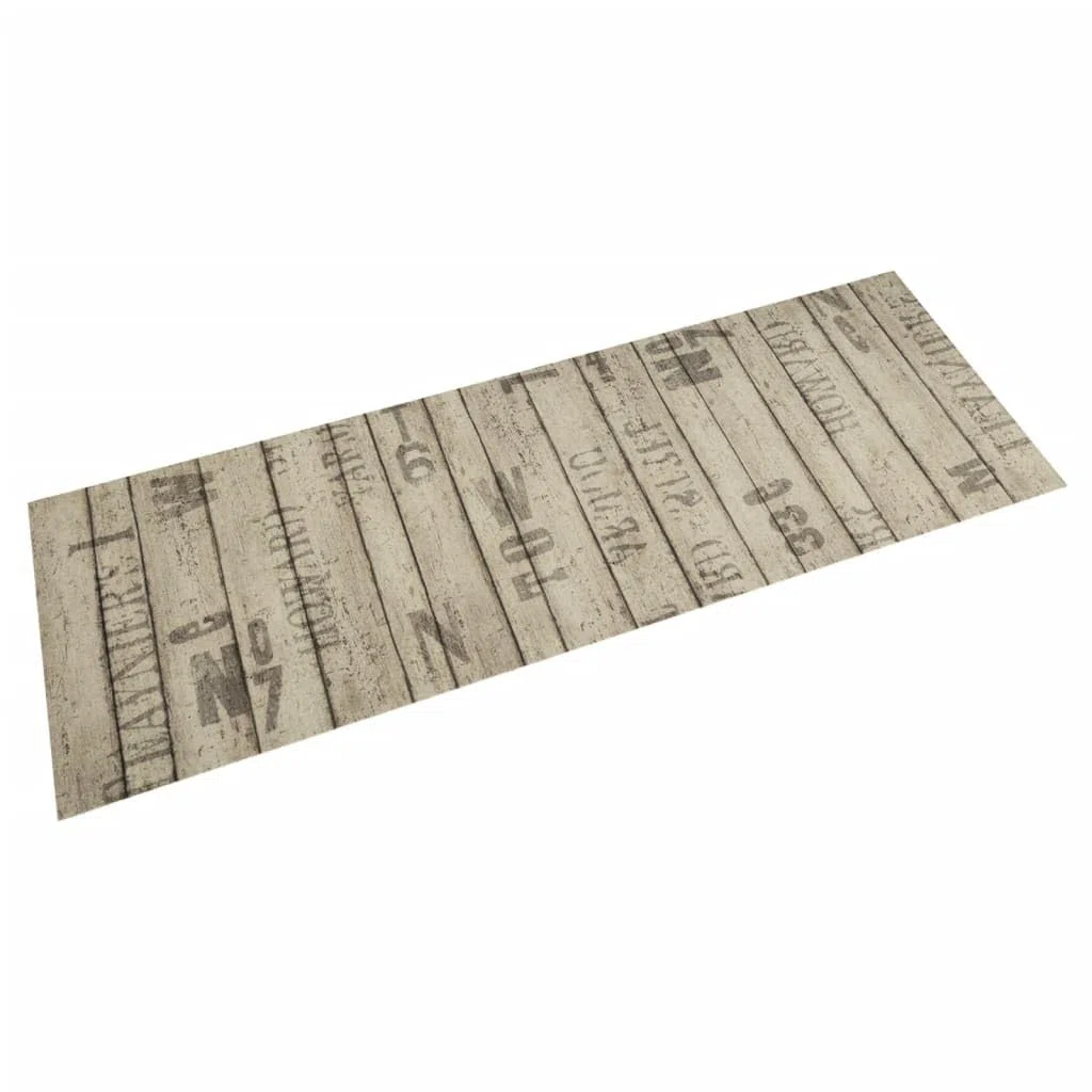 vidaXL Alfombra de Cocina Lavable, Alfombrilla Antideslizante, Felpudo de Puerta, Alfombra de Suelo para Pasillo, Terciopelo Estampado Valla