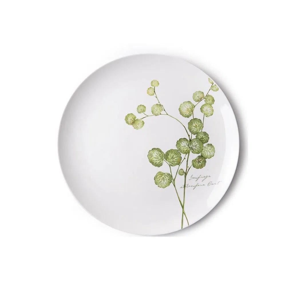 Platos para comer platear de cena con patrón de planta fresca, platear de cena occidental for el hogar, platear de carne, platear de cena, platear de fruta, vajilla Platos de cerámica para la cena
