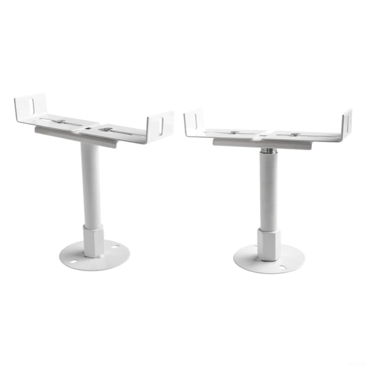 Juego de soportes de suelo de radiador de aluminio, altura ajustable de 11 a 36 cm para posicionamiento vertical de radiadores de hierro fundido, estructura gruesa, resistente a la niebla