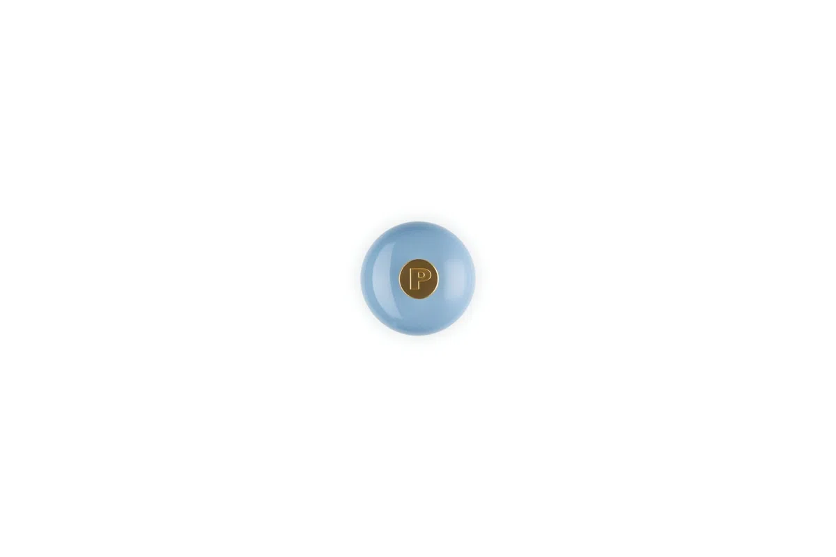 Le Creuset Molinillo de pimienta de plástico ABS, 6,2 x 6,2 x 20,8 cm, mecanismo de cerámica Chambray, 44001214340100