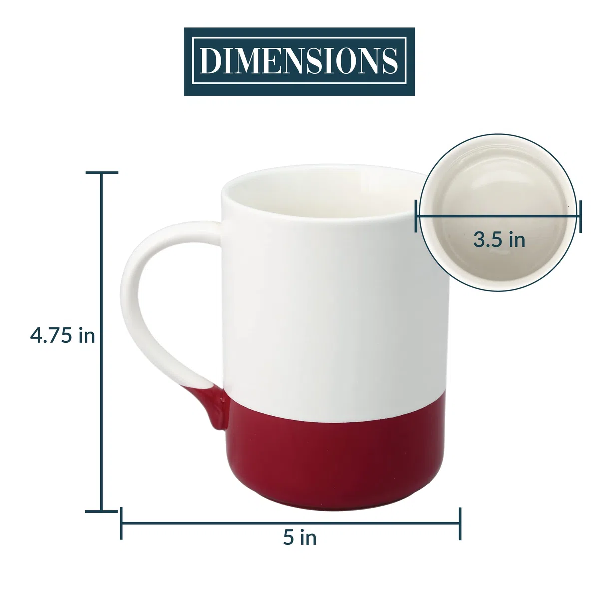 Pavilion - Botón de silencio - Taza de café grande de 18 onzas, regalo sarcástico para padres, taza de café para mamá, tazas de café para papá, 1 unidad (paquete de 1), 5 x 4.75 pulgadas, blanco y