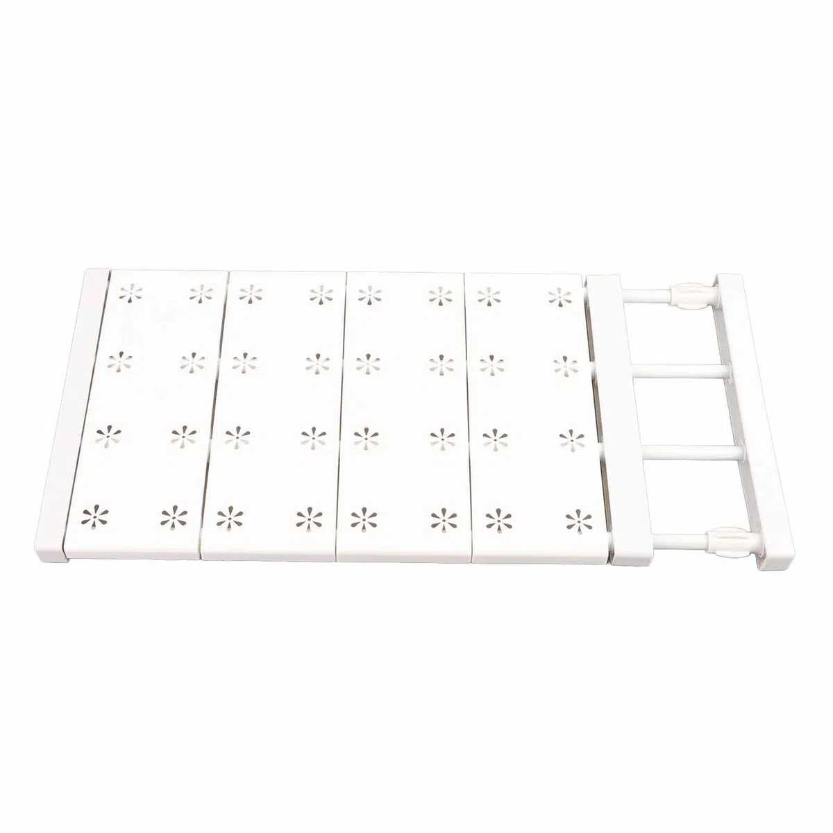 HERCHR Estante de tensión para armario, estante de tensión expandible, estante de almacenamiento ajustable, separadores de armario para armario (38-60 cm)