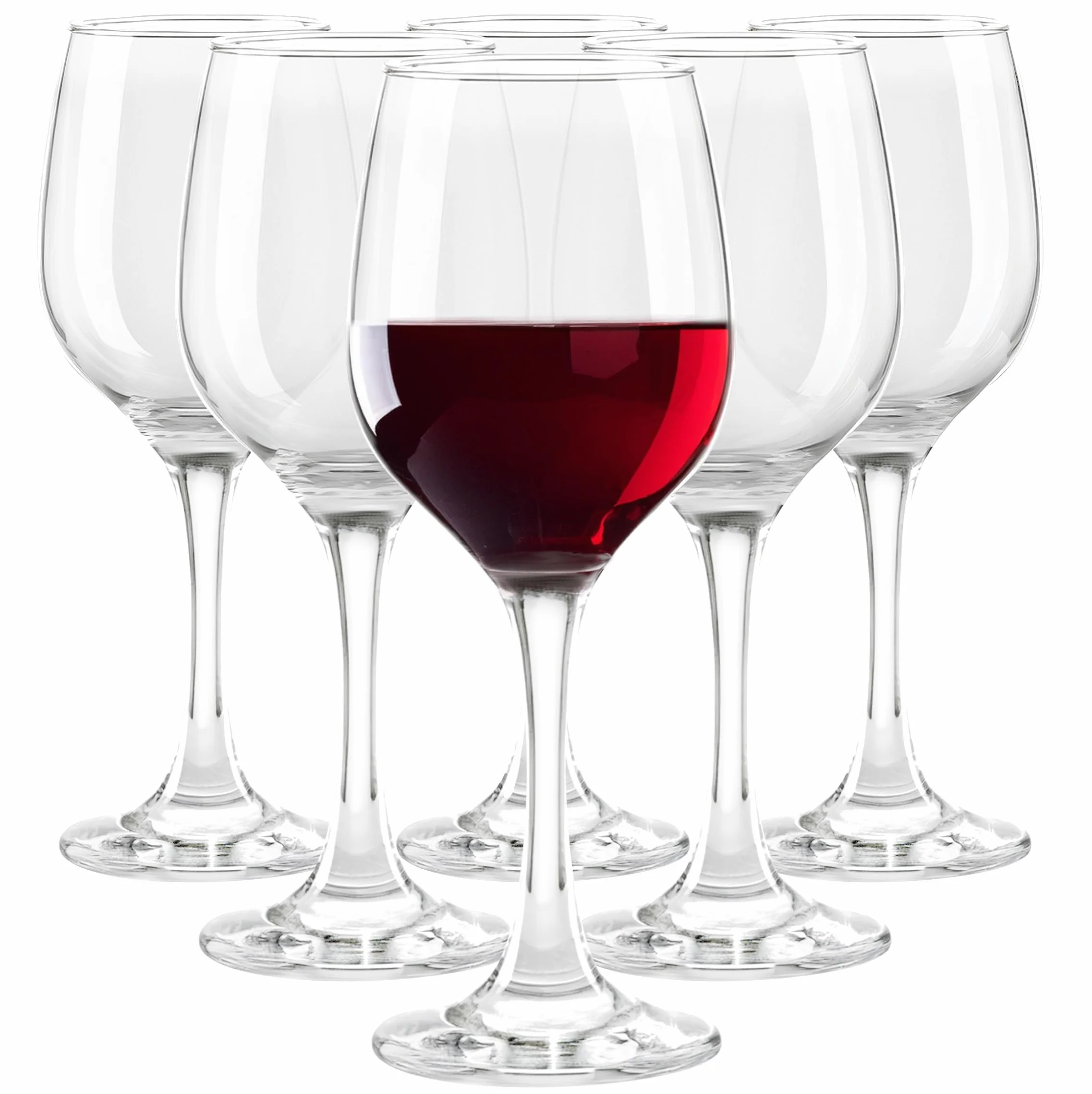 Glasmark KROSNO 1992 Juego De 6 Copas De Vino De 0,25 L Vino Tinto Y Blanco Aptas Para Lavavajillas Transparente 6 x 250 ml