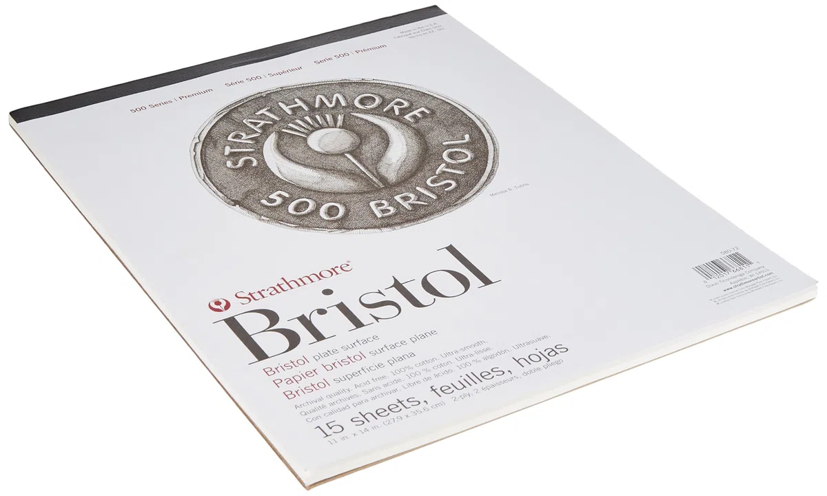 Strathmore Serie 500 Bristol, papel, plato, 2 capas, 11 x 14